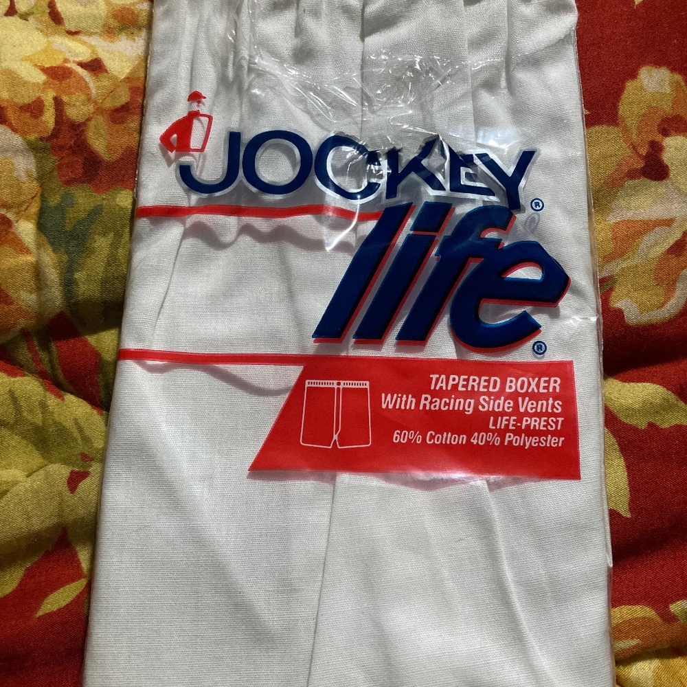 Jockey Life Tapered Boxer ready for a home.
